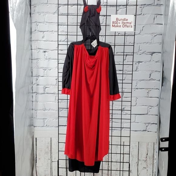 Other - Halloween Devil Dress Costume Size L with horny hood